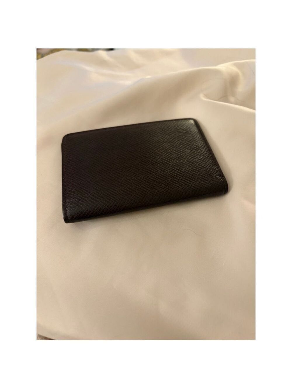 Louis Vuitton Brown Leather Card Holder Wallet